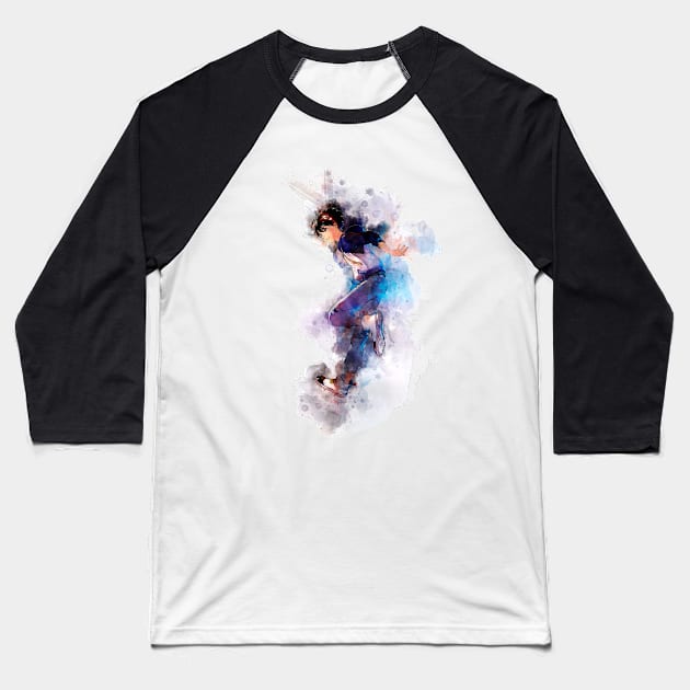 Takuma - Digimon Survive (Watercolor) Baseball T-Shirt by Stylizing4You